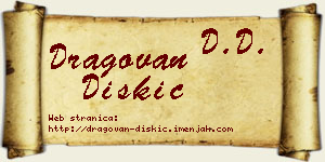 Dragovan Diskić vizit kartica